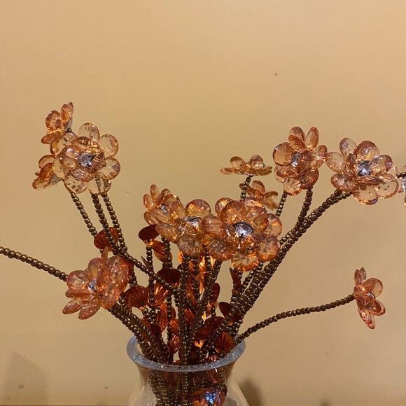 Beautiful New Handmade Beaded flowers Home Decor Flowers - Picture 3 of 7